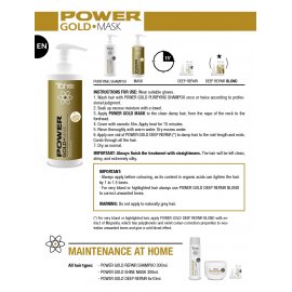 Tahe Power Gold  Anti- Frizz Hair Mask 400ml